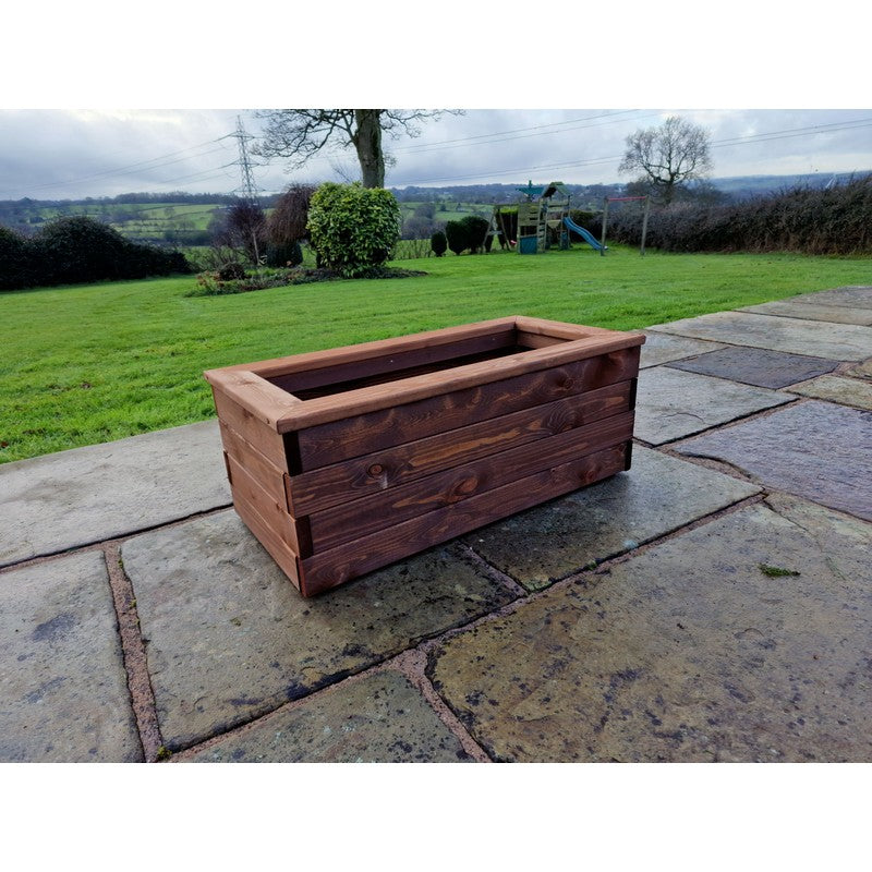 Swedish Redwood Garden Trough Planter by Churnet Valley