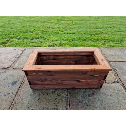 Swedish Redwood Garden Trough Planter by Churnet Valley