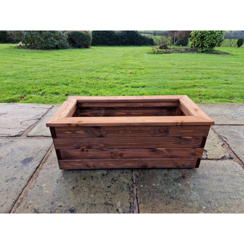 Swedish Redwood Garden Trough Planter by Churnet Valley