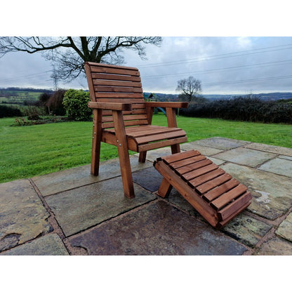 Swedish Redwood Garden Armchair Chair by Churnet Valley