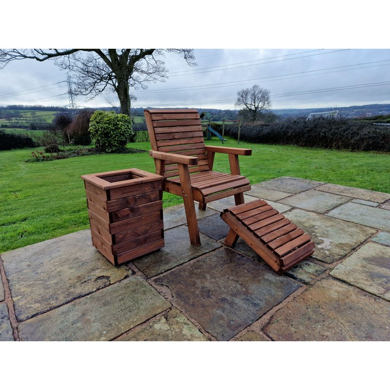 Swedish Redwood Garden Armchair Chair by Churnet Valley