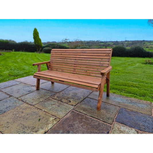 Swedish Redwood Garden Bench by Churnet Valley - 3 Seats