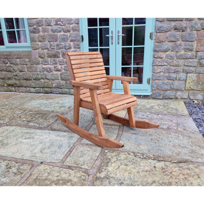 Swedish Redwood Garden Rocking Chair by Churnet Valley