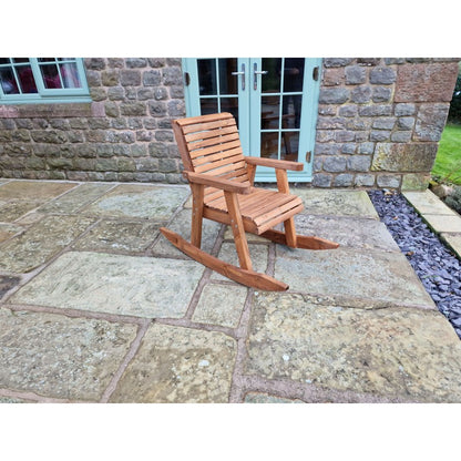 Swedish Redwood Garden Rocking Chair by Churnet Valley