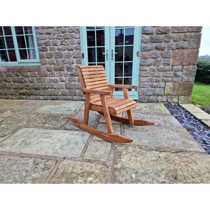 Swedish Redwood Garden Rocking Chair by Churnet Valley