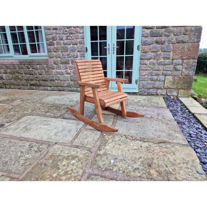 Swedish Redwood Garden Rocking Chair by Churnet Valley