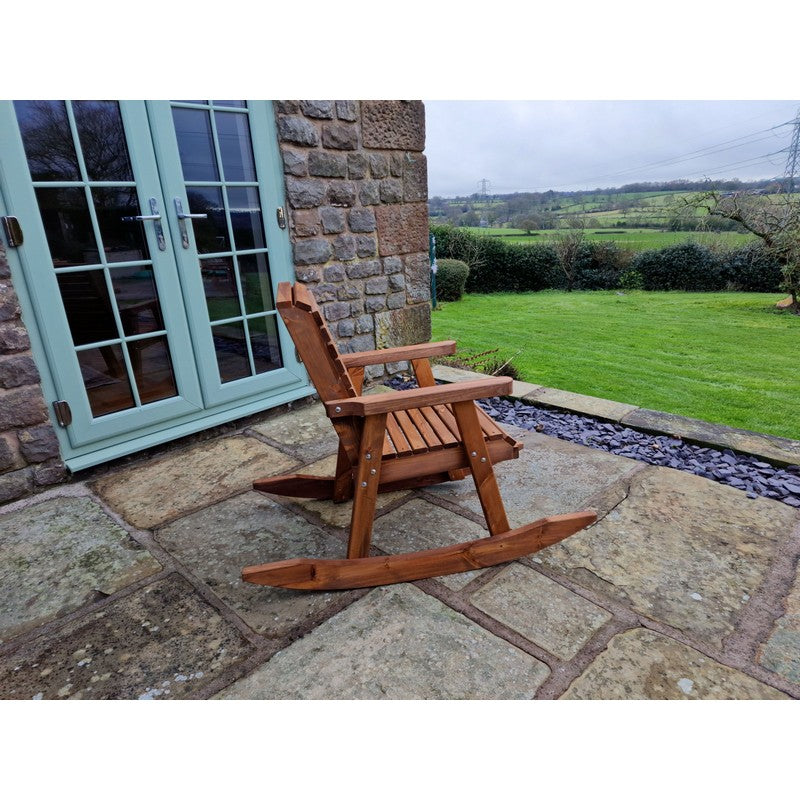 Swedish Redwood Garden Rocking Chair by Churnet Valley