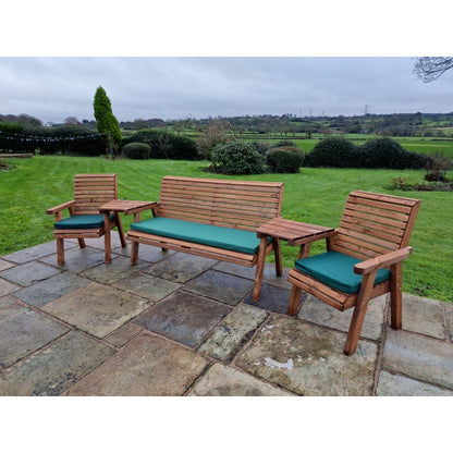 Swedish Redwood Angled Garden Tete a Tete by Croft - 5 Seats