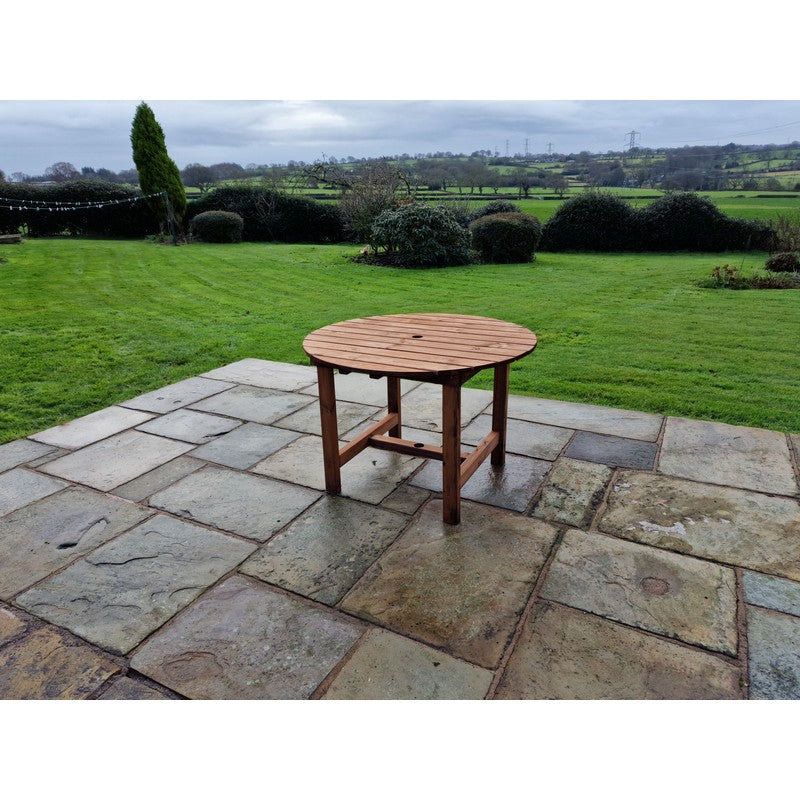 Swedish Redwood Garden Table by Churnet Valley - 4 Seat