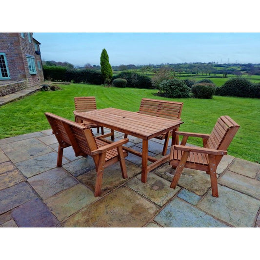 Swedish Redwood Garden Furniture Set by Churnet Valley - 4 Seat