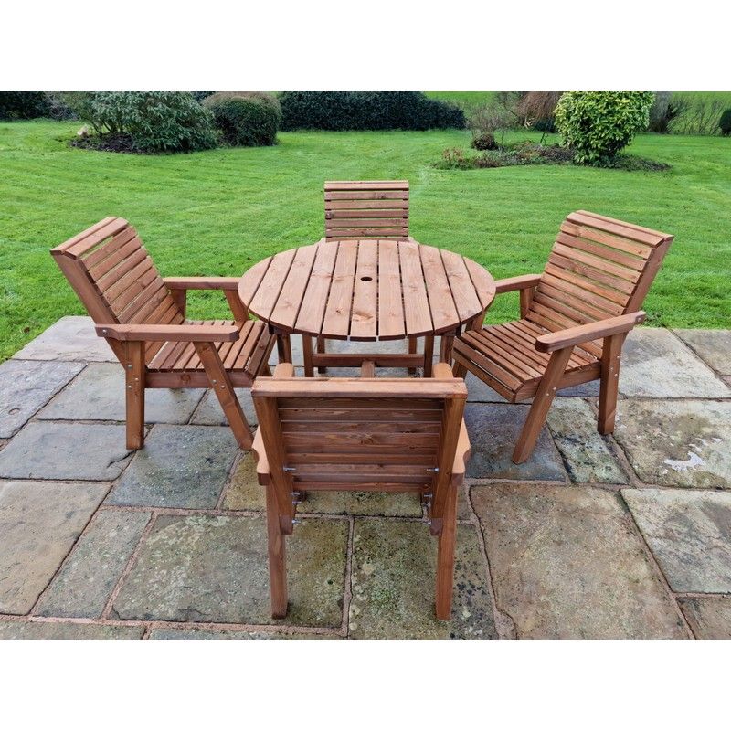 Swedish Redwood Garden Furniture Set by Churnet Valley - 4 Seat