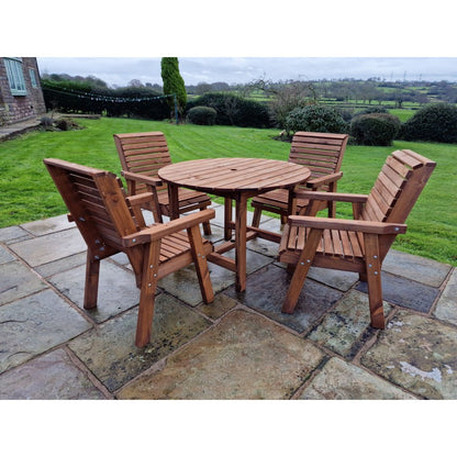 Swedish Redwood Garden Furniture Set by Churnet Valley - 4 Seat