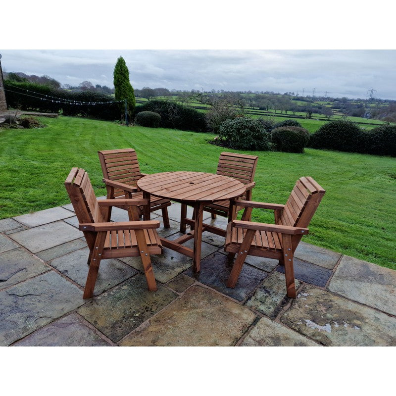 Swedish Redwood Garden Furniture Set by Churnet Valley - 4 Seat