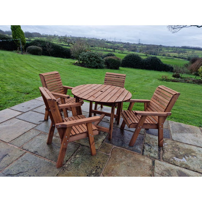 Swedish Redwood Garden Furniture Set by Churnet Valley - 4 Seat