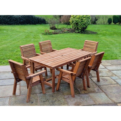 Swedish Redwood Garden Furniture Set by Churnet Valley - 6 Seats