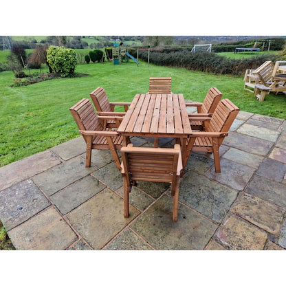 Swedish Redwood Garden Furniture Set by Churnet Valley - 6 Seats