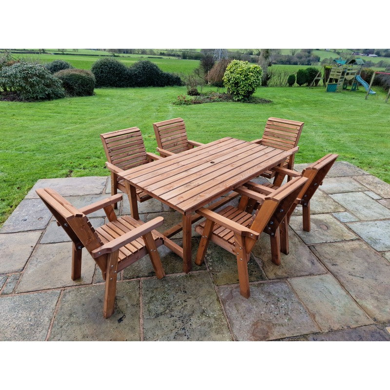 Swedish Redwood Garden Furniture Set by Churnet Valley - 6 Seats