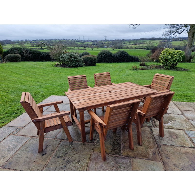 Swedish Redwood Garden Furniture Set by Churnet Valley - 6 Seats