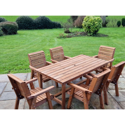 Swedish Redwood Garden Furniture Set by Churnet Valley - 6 Seats