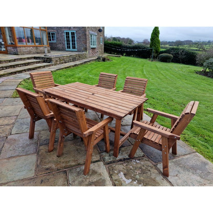 Swedish Redwood Garden Furniture Set by Churnet Valley - 6 Seats