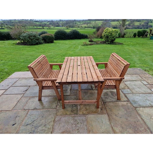 Swedish Redwood Garden Furniture Set by Churnet Valley - 4 Seat