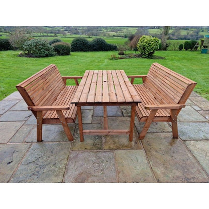 Swedish Redwood Garden Furniture Set by Churnet Valley - 6 Seat