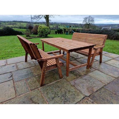 Swedish Redwood Garden Furniture Set by Churnet Valley - 6 Seat