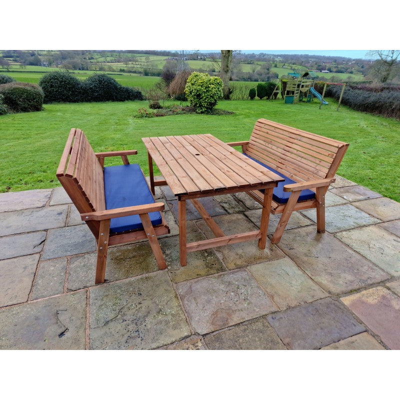 Swedish Redwood Garden Furniture Set by Churnet Valley - 6 Seat