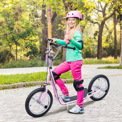 Youth Scooter Adult Teen Push Scooter Kids Children Stunt Scooter Bike Bicycle Ride On 16" Pneumatic Tyres