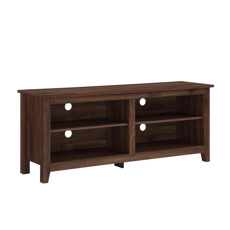 Classic TV Unit Brown 4 Shelves