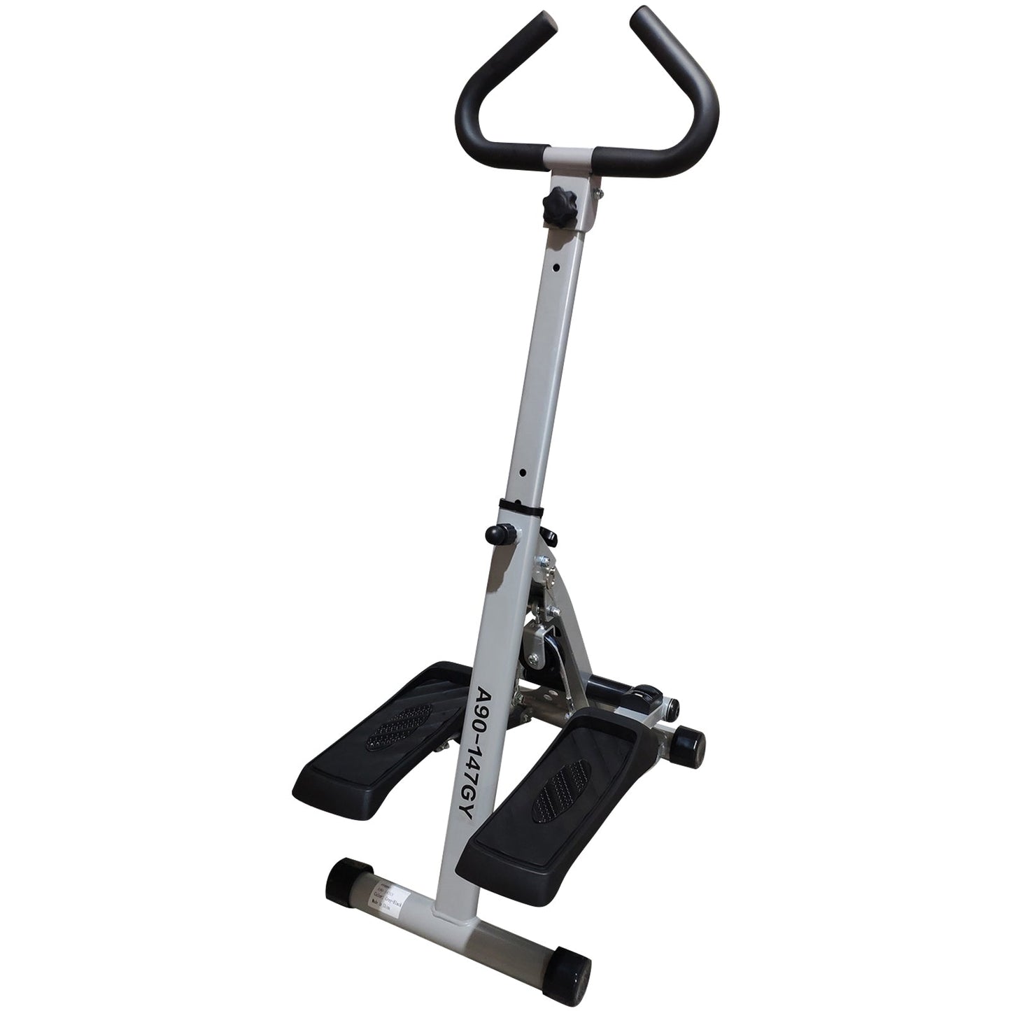 Stepper w/ Handle Hand Grip Workout Fitness Machine For Fitness Aerobic Exercise Home Gym Grey