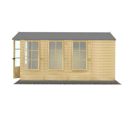 Shire Westminister 7' 1" x 14' 3" Apex Summerhouse - Premium 12mm Cladding Shiplap