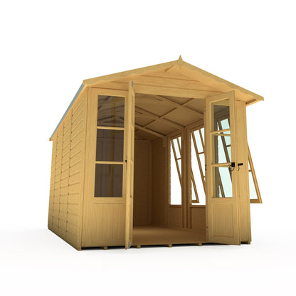 Shire Westminister 7' 1" x 14' 3" Apex Summerhouse - Premium 12mm Cladding Shiplap