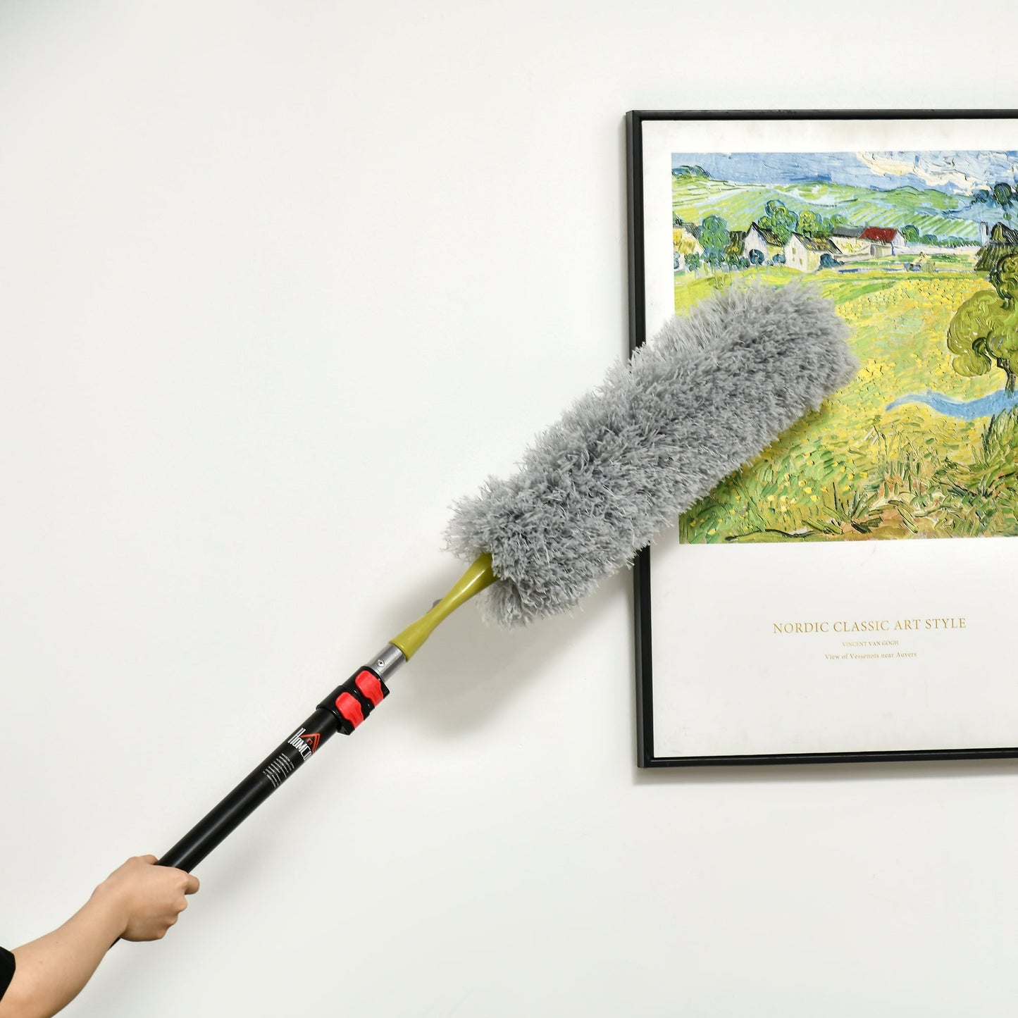 4-Pieces Extendable Feather Duster with Aluminium Telescopic Pole 29"-71"