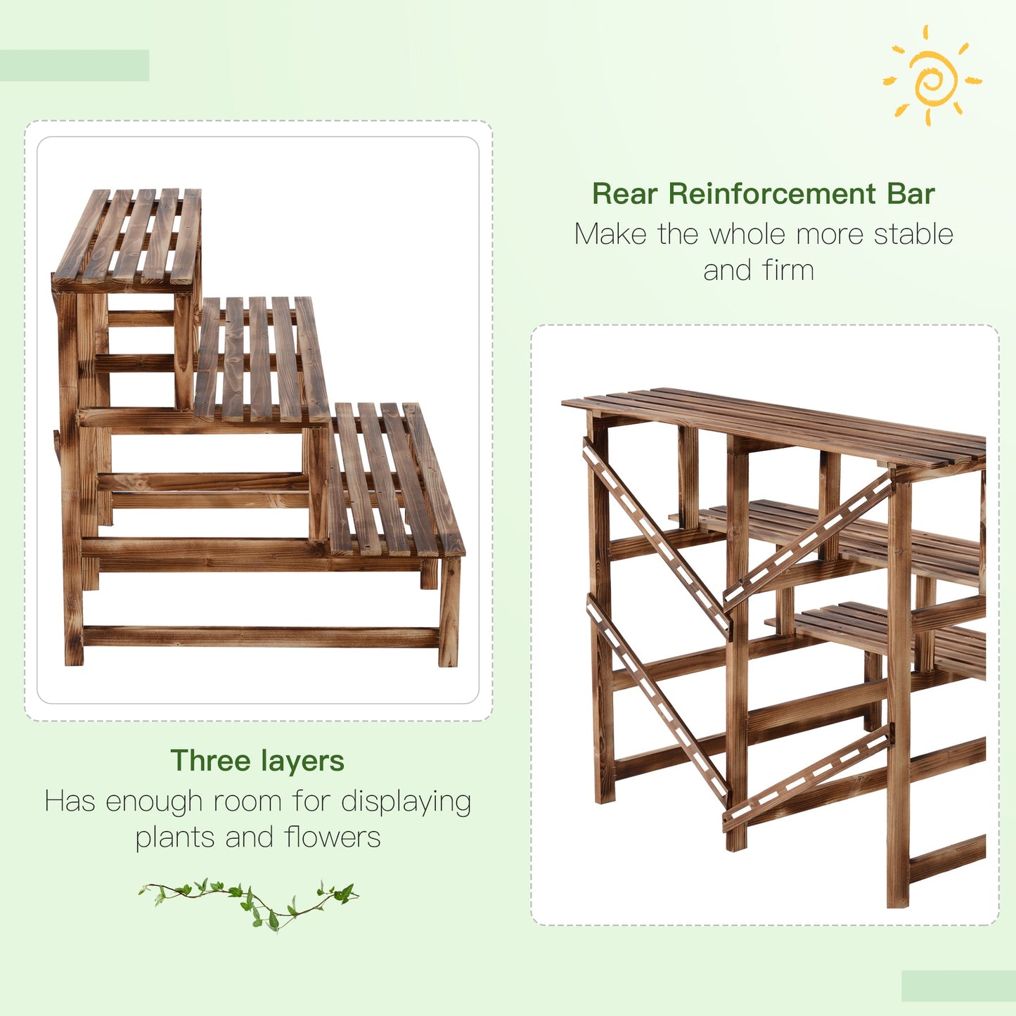 3 Tier Outdoor Plant Stand