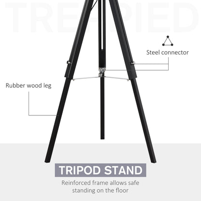 Modern Tripod Floor Lamps for Living Room with Fabric Lampshade