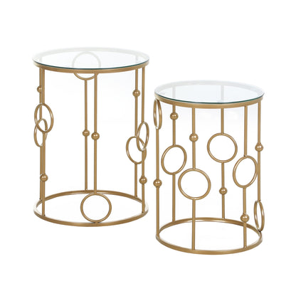 Round Coffee Tables Set of 2