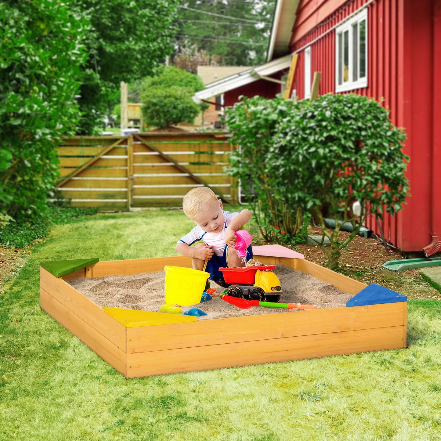 Kids Wooden Sand Pit