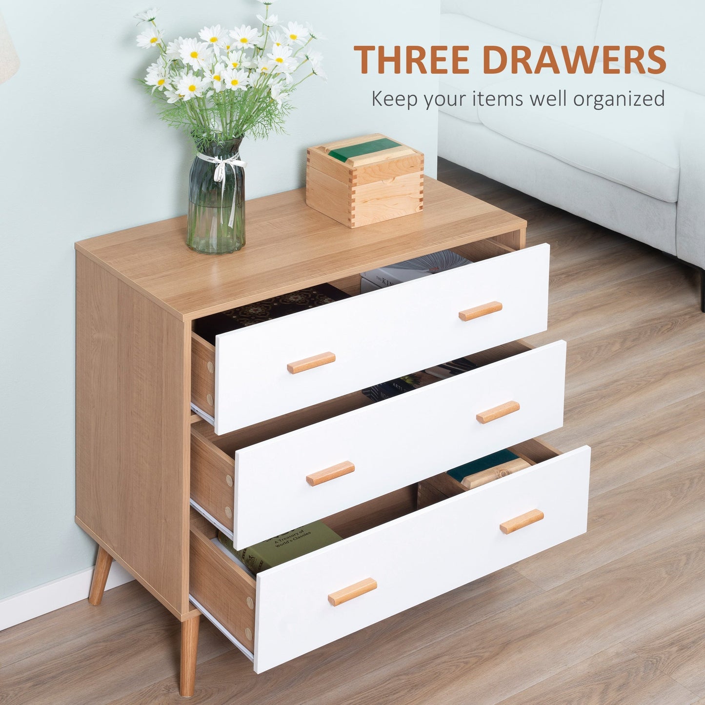 Chest of Drawers with 3 Drawers