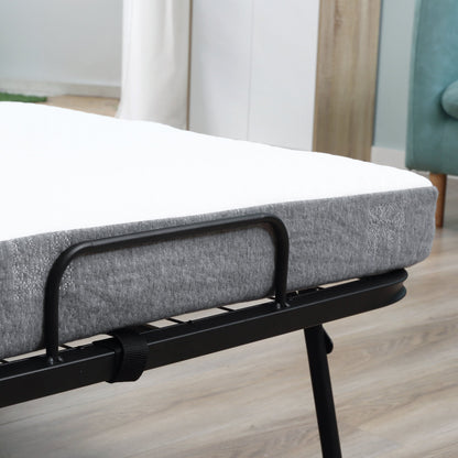 Homcom Folding Bed with 10cm Mattress