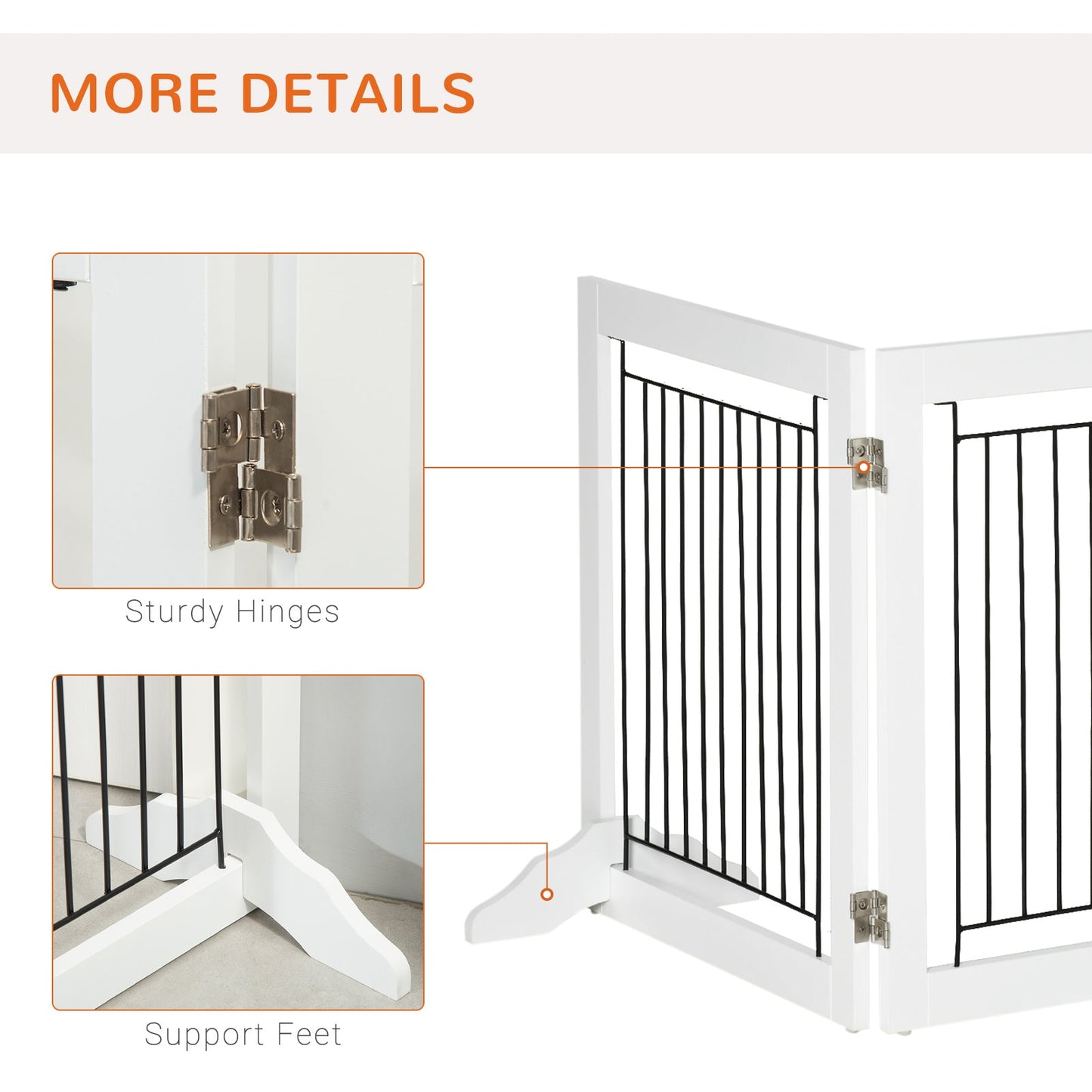 PawHut Foldable Pet Gate