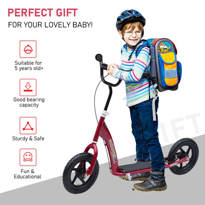 Teen Push Scooter Kids Children Stunt Scooter w/ 12" EVA Tyres