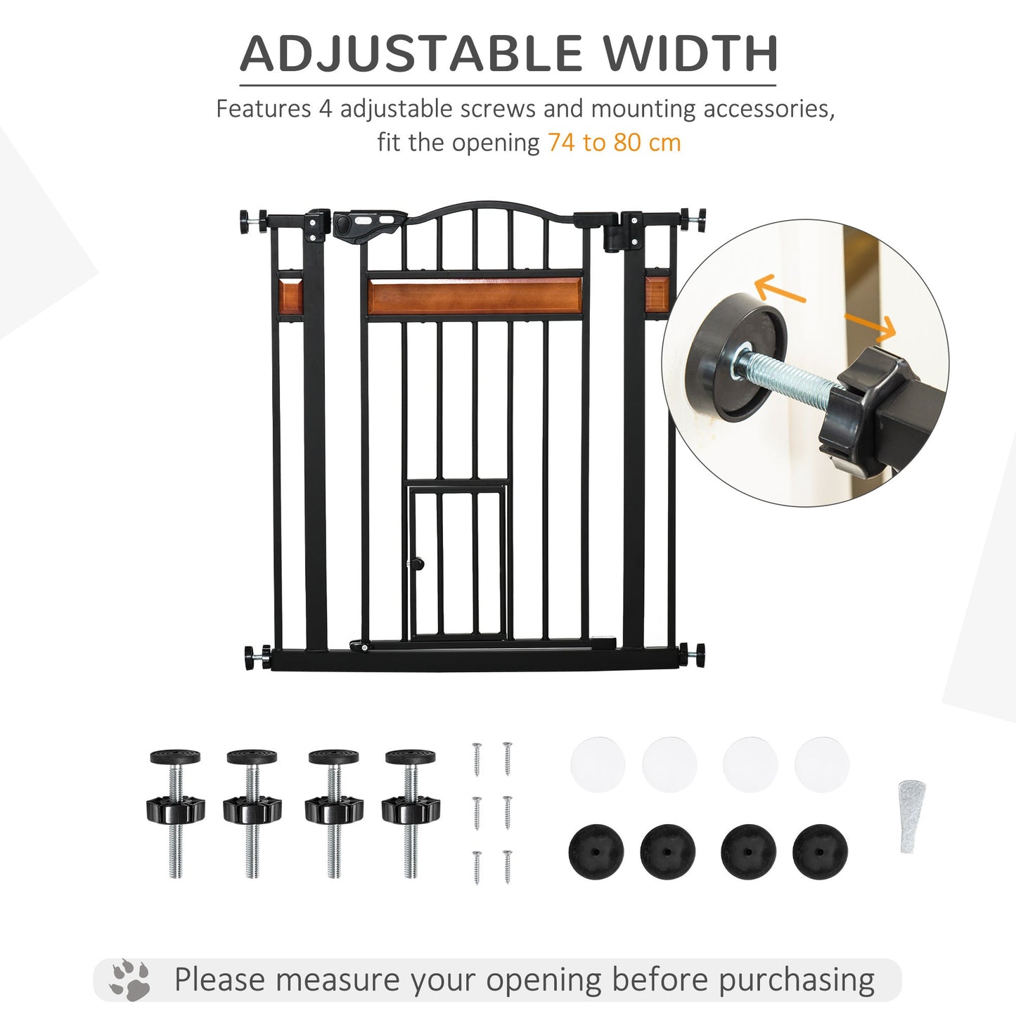 PawHut Pet Gate Safety Gate