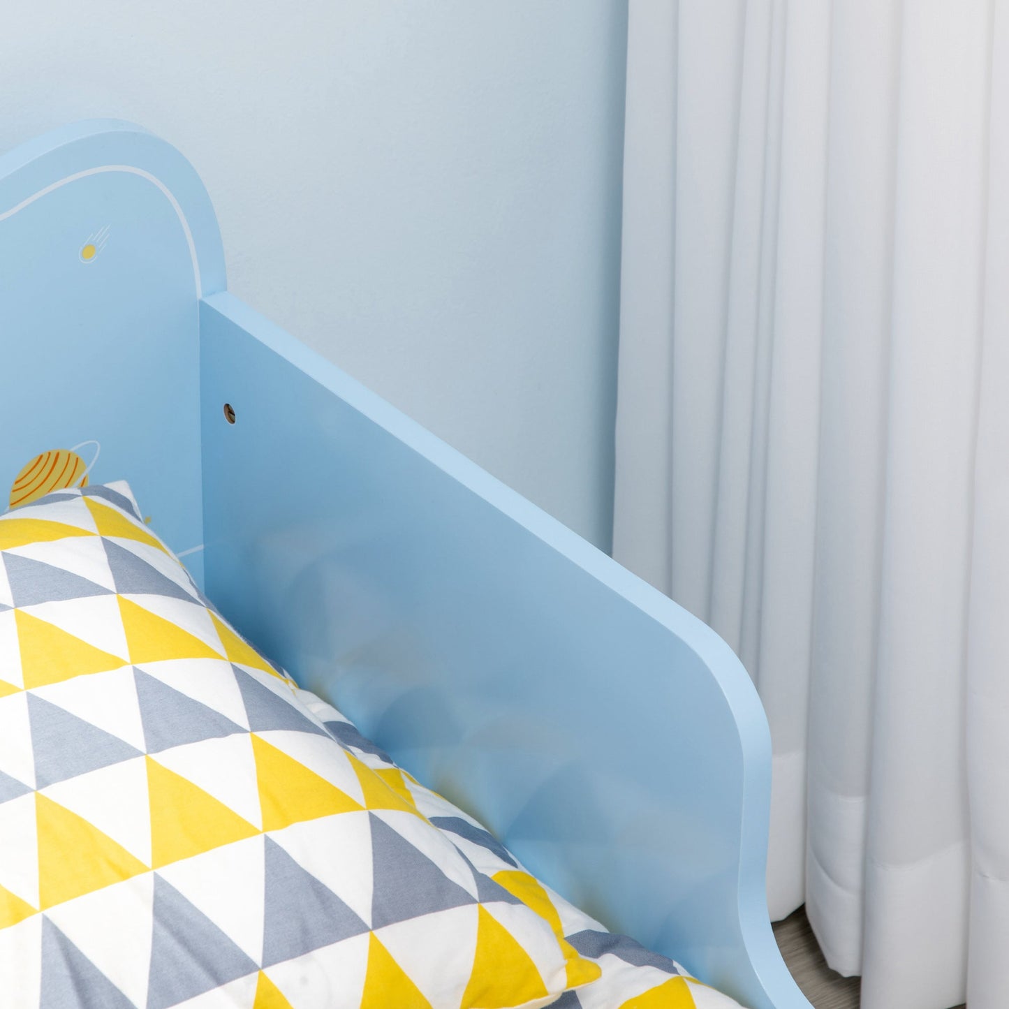 ZONEKIZ Space Themed Toddler Bed