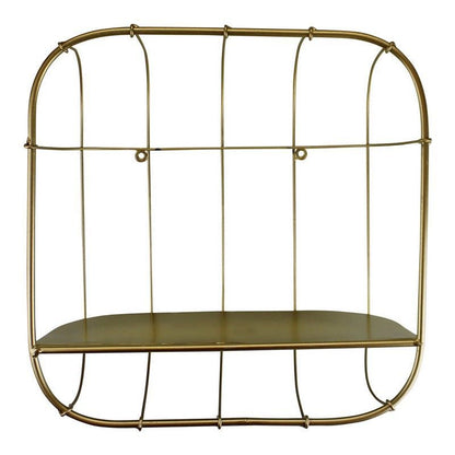 Essentials Shelving Unit Metal Gold 1 Shelf