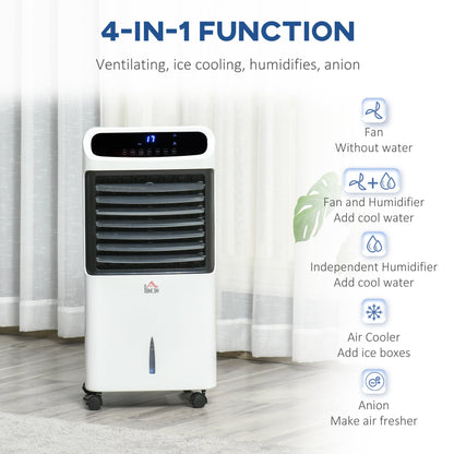 12L Multifunction Three Speed Air Cooler With Remote Control White