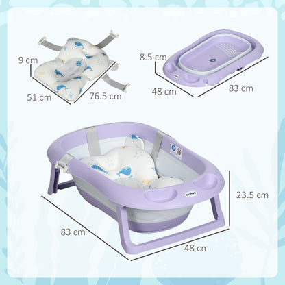 Baby Bathtub With Non-slip Support Legs Purple by Zonekiz