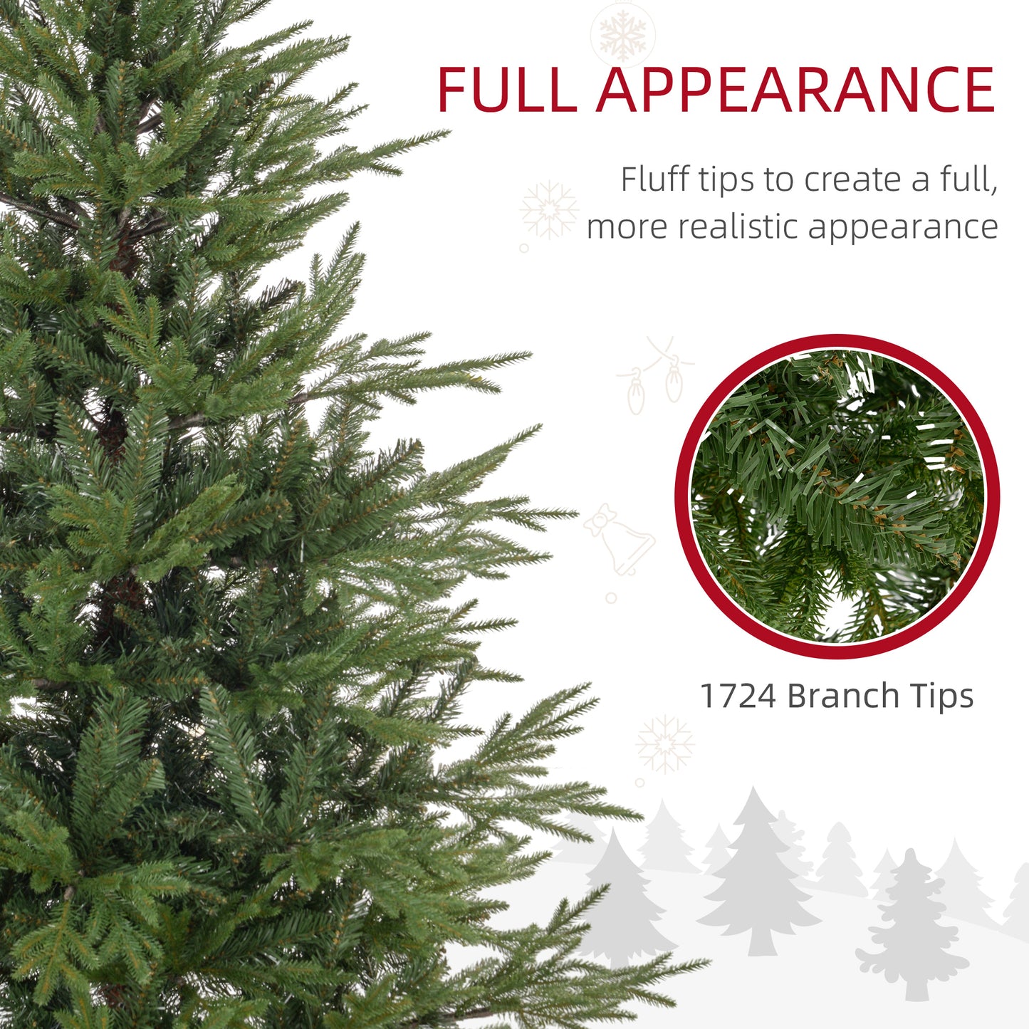 5ft Christmas Tree Artificial -  1724 Tips