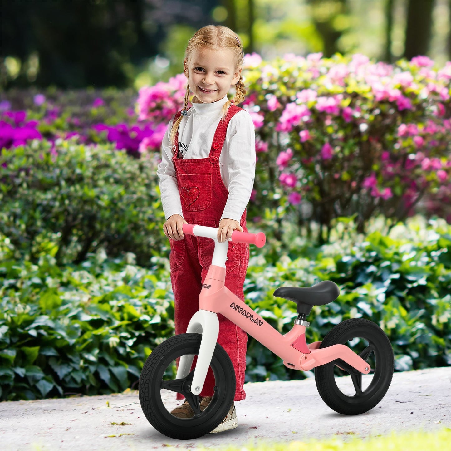 Balance Bike With Adjustable Seat 30 To 60 Months Pink by Aiyaplay