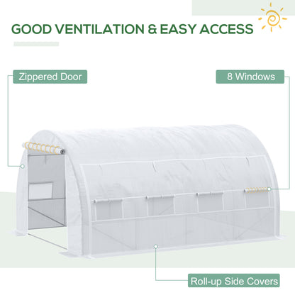 4 x 3 x 2 m Polytunnel Greenhouse